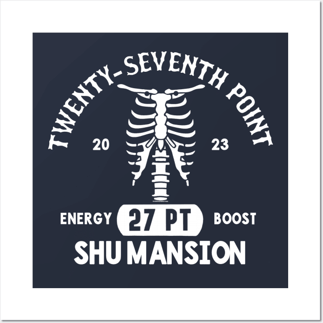 Twenty-Seventh Point Anatomy v1 white Wall Art by SherringenergyTeez